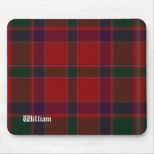 Tapis De Souris Tartan Stewart Rouge et Vert Personnalisé