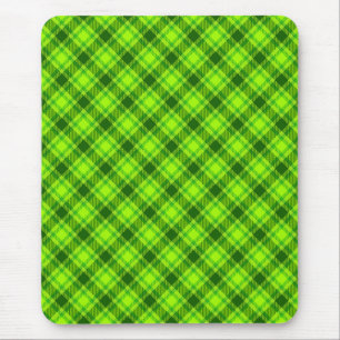 Tapis De Souris Tartan vert À damiers Motif plaid-57578