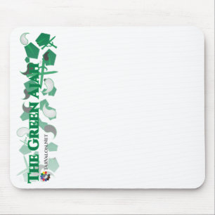 Tapis De Souris TarValon.Net Green Scattered Pennants Mousepad
