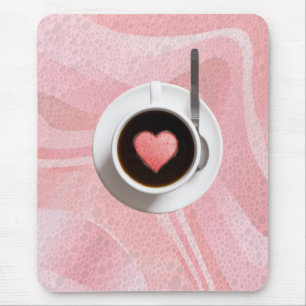Tapis De Souris TASSE du COEUR COFFE par SHARON SHARPE