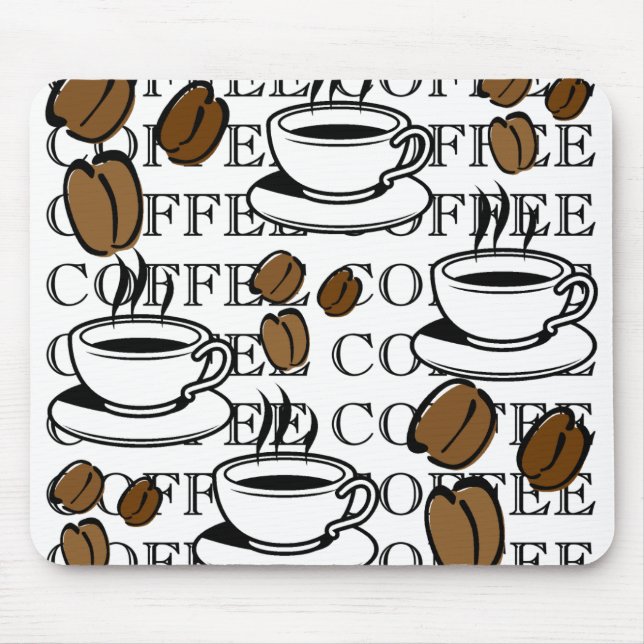 Tapis De Souris Tasses à café Mousepad (Devant)