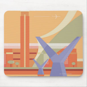 Tapis De Souris Tate Gallery et Millennium Bridge