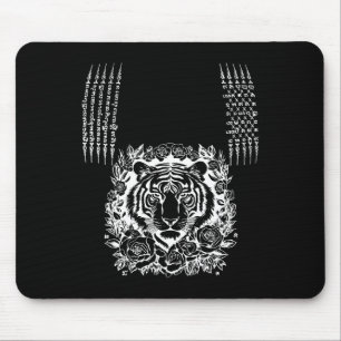Tapis De Souris Tatouage de tigre Muay Thai Kickboxing Culturel As