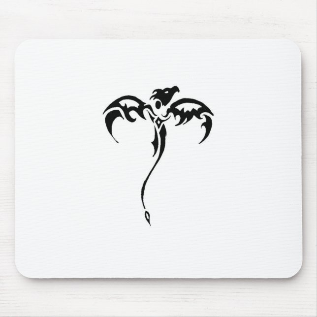 Tapis De Souris Tatouage tribal de dragon (Devant)