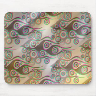 Tapis De Souris Tattoo flammes & cercles motif + votre backgr.