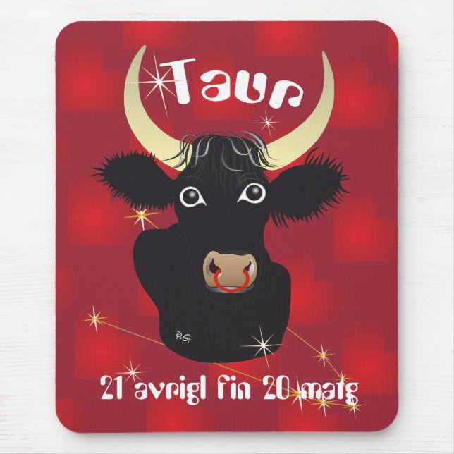 Tapis De Souris Taur 21 avrigl fin 20 matg (Devant)
