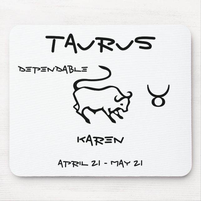 Tapis De Souris Taurus personnalisé (Devant)