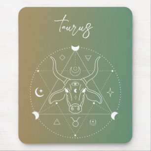 Tapis De Souris Taurus zodiaque horoscope étoile dégradé