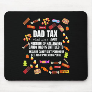 Tapis De Souris Taxe Ou Traiter Un Bonbon Drôle Halloween Sarcasti