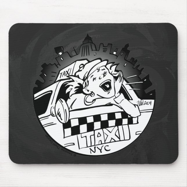 Tapis De Souris Taxi Girl (Devant)