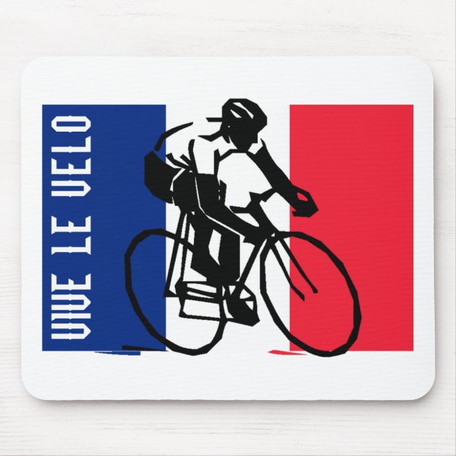 Tapis De Souris tdf vive le velo conception personnalisée (Devant)