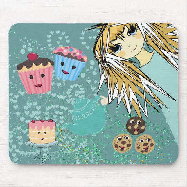Tapis De Souris Tea Party Anime - Kawaii (Devant)