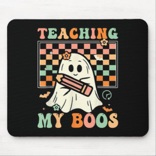 Tapis De Souris Teacher Cute Ghost Enseignant Super Halloween Teac