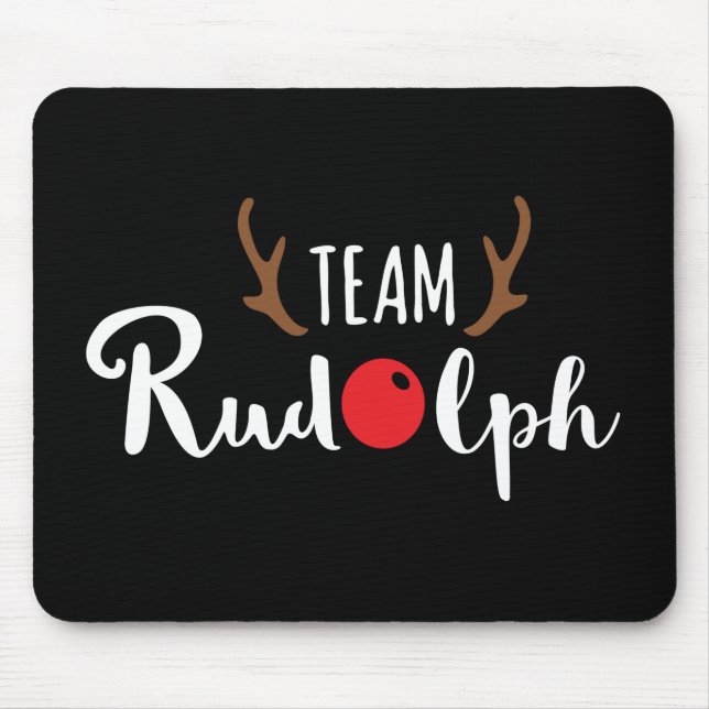Tapis De Souris Team Rudolph Motif de Noël (Devant)
