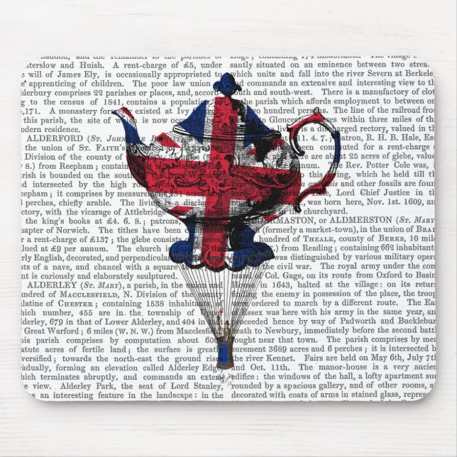 Tapis De Souris Teapot volant Union Jack (Devant)