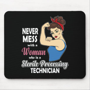 Tapis De Souris Technicien de traitement stérile Cadeau Femmes Au