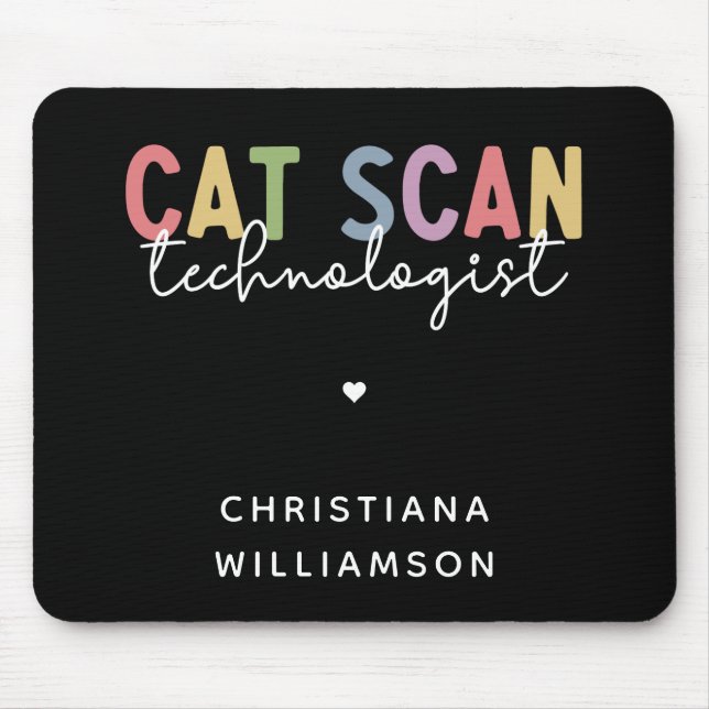 Tapis De Souris Technologue en numérisation CAT personnalisée Cade (Devant)