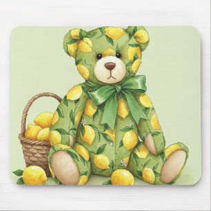 Tapis De Souris Teddy au citron aigre par Natasha Us