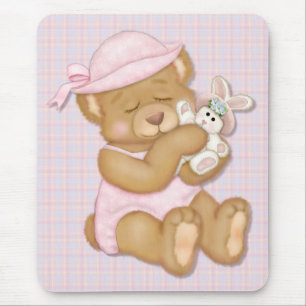 Tapis De Souris Teddy Girl Pâques