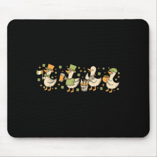 Tapis De Souris Tee cadeau de la Saint-Patrick, Oie drôle, Trèfle,