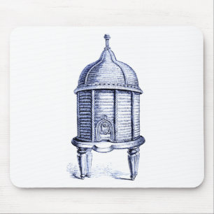 Tapis De Souris Teinte bleue de ruche vintage