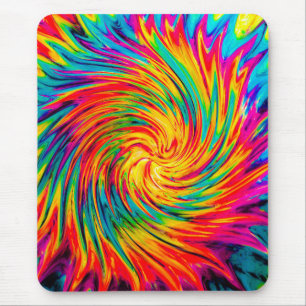 TAPIS DE SOURIS TEINTURE LIE VENT ABSTRAIT