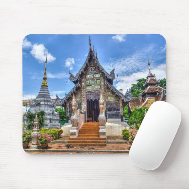 Tapis De Souris temple de chiang mai (Avec souris)