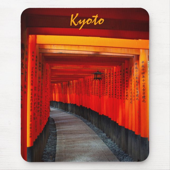 Tapis De Souris Temple de Fushimi Inari Torii Gates (Devant)