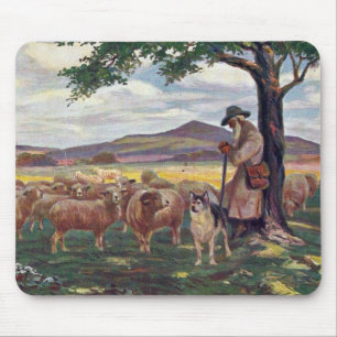 Tapis De Souris Tendance aux moutons vintage
