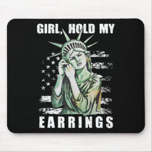 Tapis De Souris Tenez Mes Boucles D'Oreilles Statue Résiste Subtil