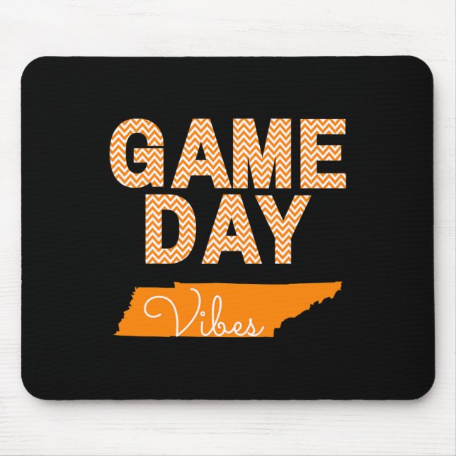 Tapis De Souris Tennessee Football Jour Vibes Fall Tailgate (Devant)
