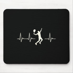 Tapis De Souris Tennis Tee pour hommes - Tennis Heartbeat Drôle _1