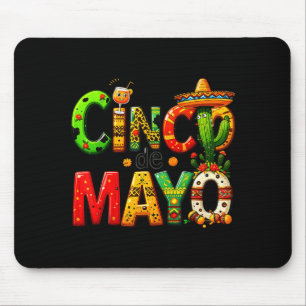 Tapis De Souris Tequila drôle de boisson Cinco De Mayo Fête mexica