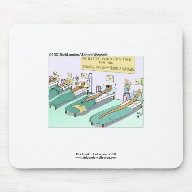 Tapis De Souris Tequila Worm Réhab Plaquettes (Devant)