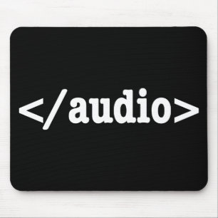 Tapis De Souris Terminer le code HTML5 audio