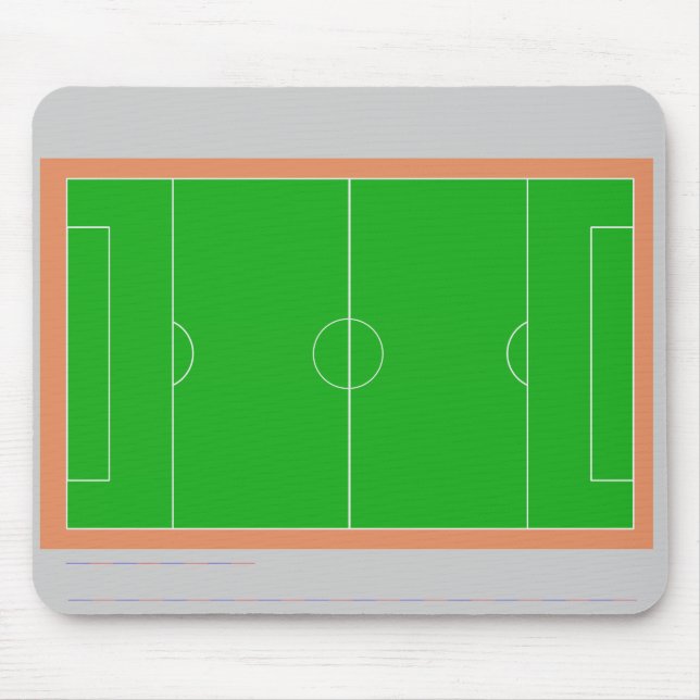 Tapis De Souris Terrain de football Mousepad (Devant)