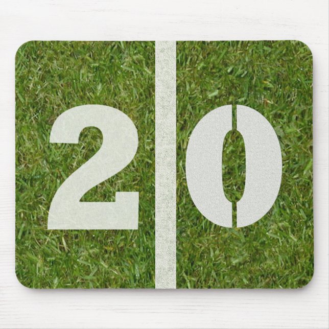Tapis De Souris Terrain de football Mousepad de 20 lignes (Devant)