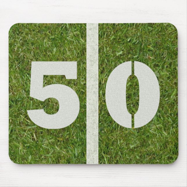Tapis De Souris Terrain de football Mousepad de 50 lignes (Devant)