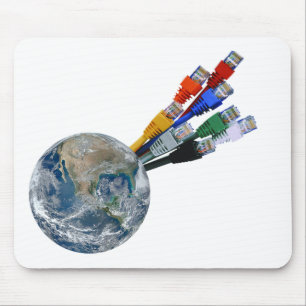 Tapis De Souris Terre connectée au réseau Ethernet