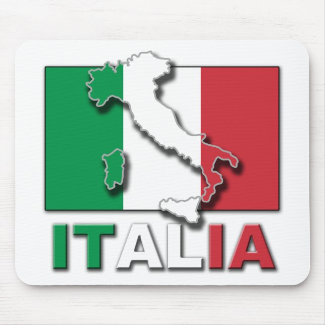 Tapis De Souris Terre de drapeau de l'Italie (Devant)