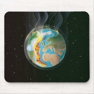 Tapis De Souris Terre en feu