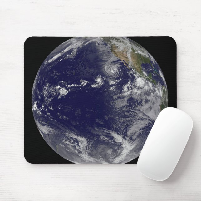 Tapis De Souris Terre Pleine Montrant Diverses Tempêtes Tropicales (Avec souris)