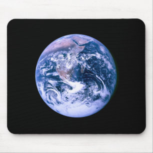 Tapis De Souris Terre Vue De L'Espace "Marbre Bleu"