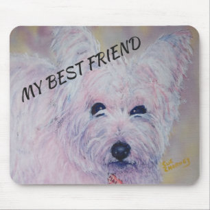 Tapis De Souris TERRIER BLANC Ouest