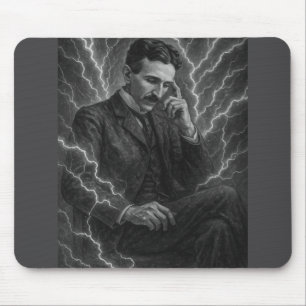 Tapis De Souris Tesla étincelles d'une souris de génie