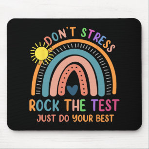 Tapis De Souris Test Day Rock Le Test Rainbow Cadeaux Professeur S