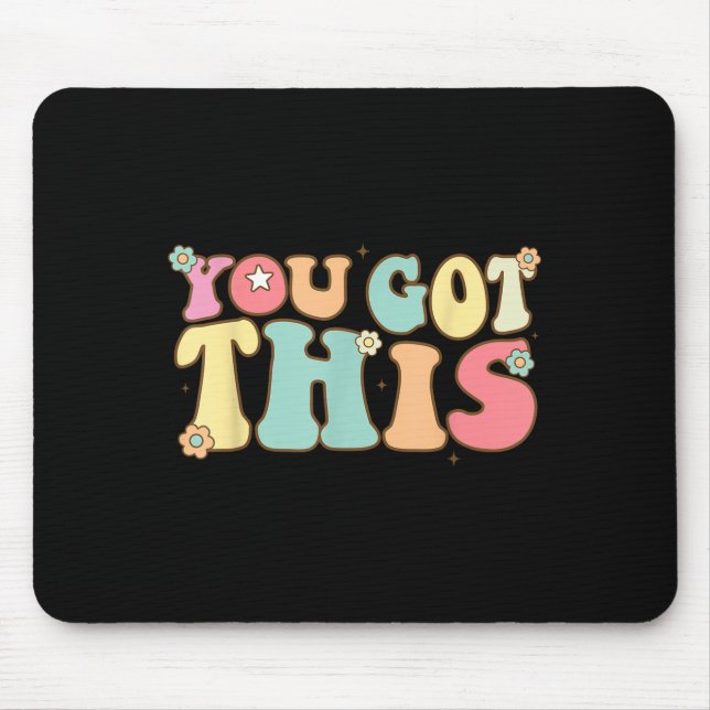 Tapis De Souris Test Day Teacher Shirt Motivational Testing Day St (Devant)
