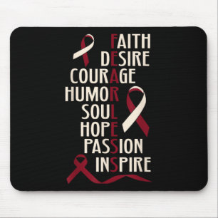 Tapis De Souris Tête bucco-dentaire Conscience du cancer Cou sans