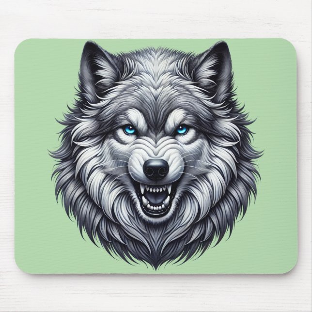Tapis De Souris Tête de loup narling (Devant)