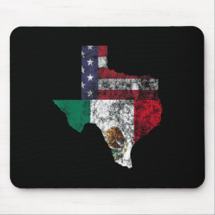 Tapis De Souris Texas Mexique Drapeau Américain Cinco De Mayo Mexi